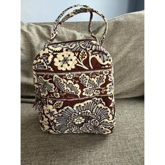 Vera Bradley Handbags - Vera Bradley Insulated Lunch Tote In Slate Blooms